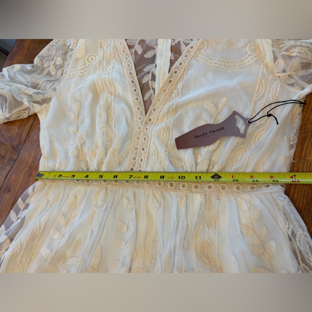 Haute Monde Cream Lace‎ Mini Dress - Picture 8 of 9